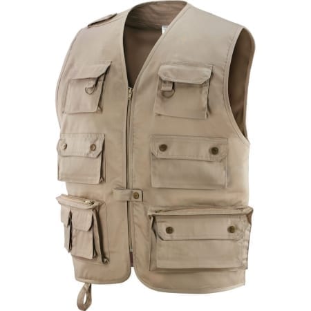 Gilet multitasche in tessuto 65% poliestere - 35% cotone a due strati
NILO BEIGE