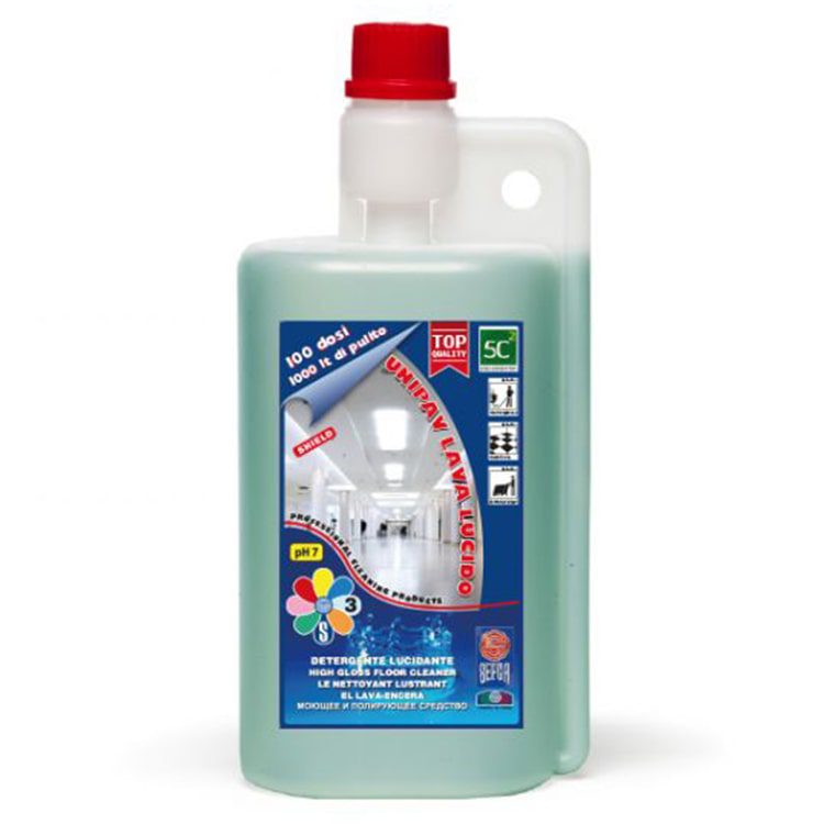 Unipav lavalucido detergente pavimenti incerati - Uni3 Servizi