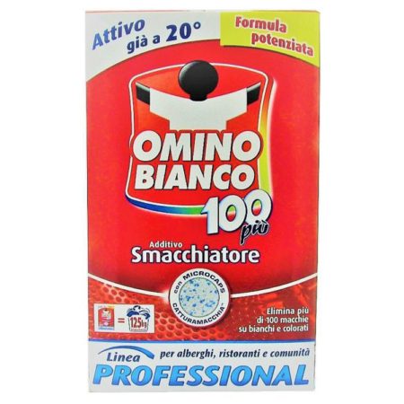 Omino Bianco 100 piu additivo smacchiatre professionale per lavanderia