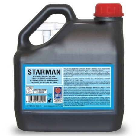 Starman gel lavamani professionale con microgranuli 3lt