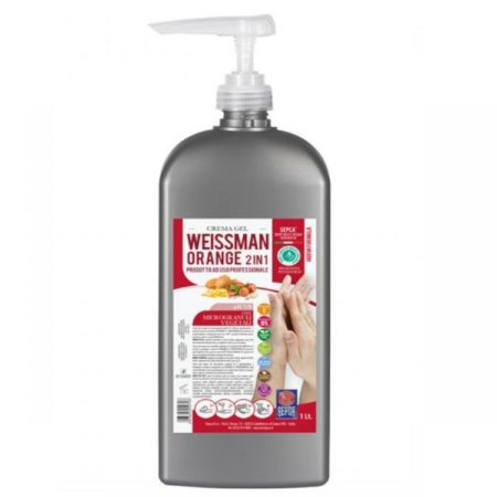 Weissman Orange gel lavamani professionale con microsfere vegetali 1lt