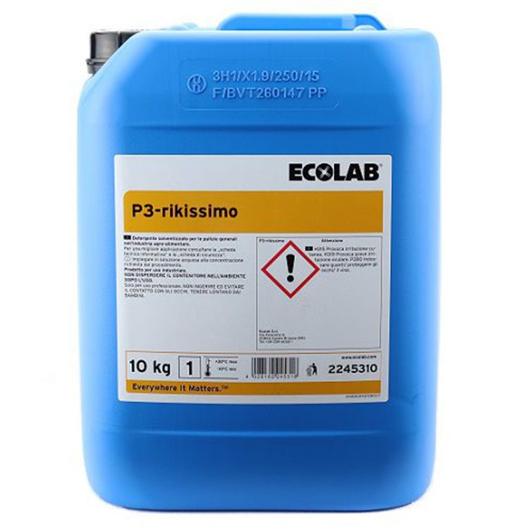 P-3 Rikissimo Ecolab detergente pavimenti 10lt - Uni3 Servizi