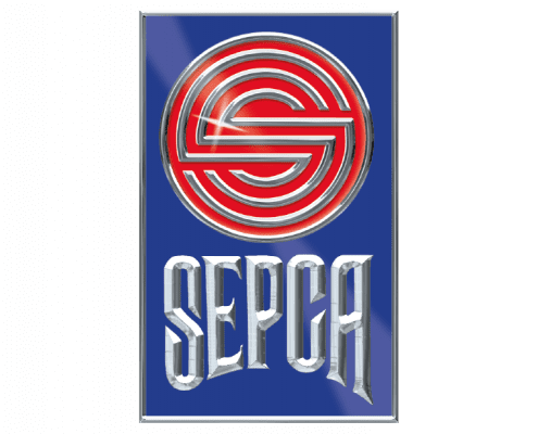 Immagine che mostra il logo della ditta sepca. Uni3 servizi, fornitori di detergenti, imballaggio, antinfortunistica, abbigliamento professionale e articoli in carta.