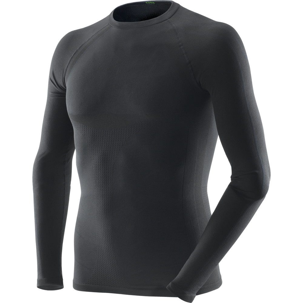 Top Corto Donna Manica Lunga - Slim Fit, Tinta Unita, Girocollo - Casual Basic