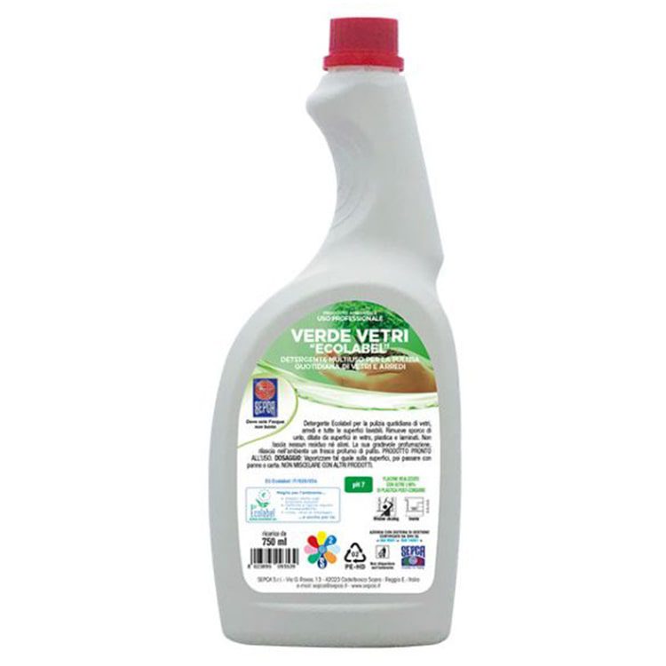 Detergente VERDE VETRI - Forniture aziendali - Uni3 Servizi